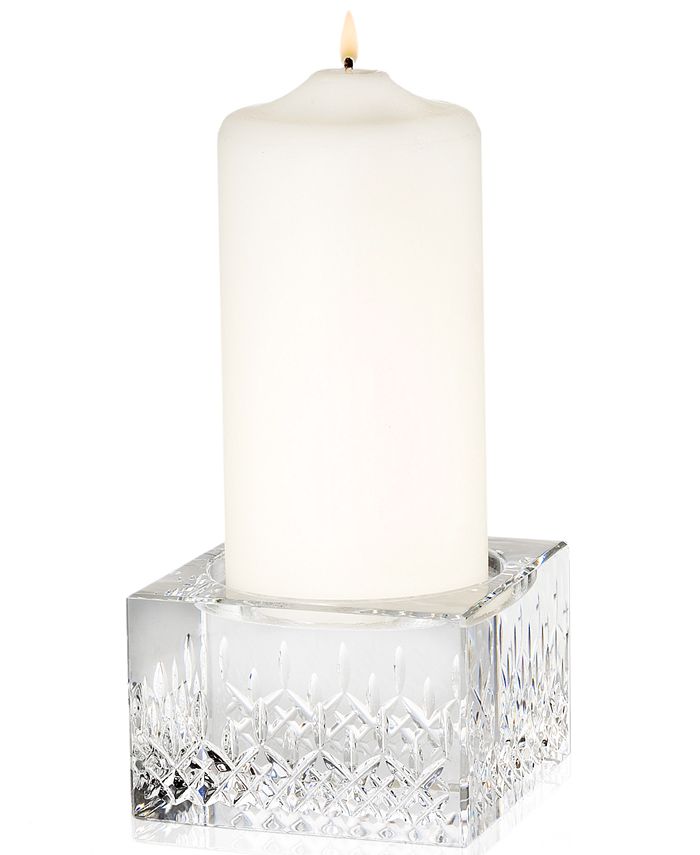Waterford Gifts Lismore Essence Candle Holder With Pillar Candle Reviews Candle Holders Home Decor Macy S