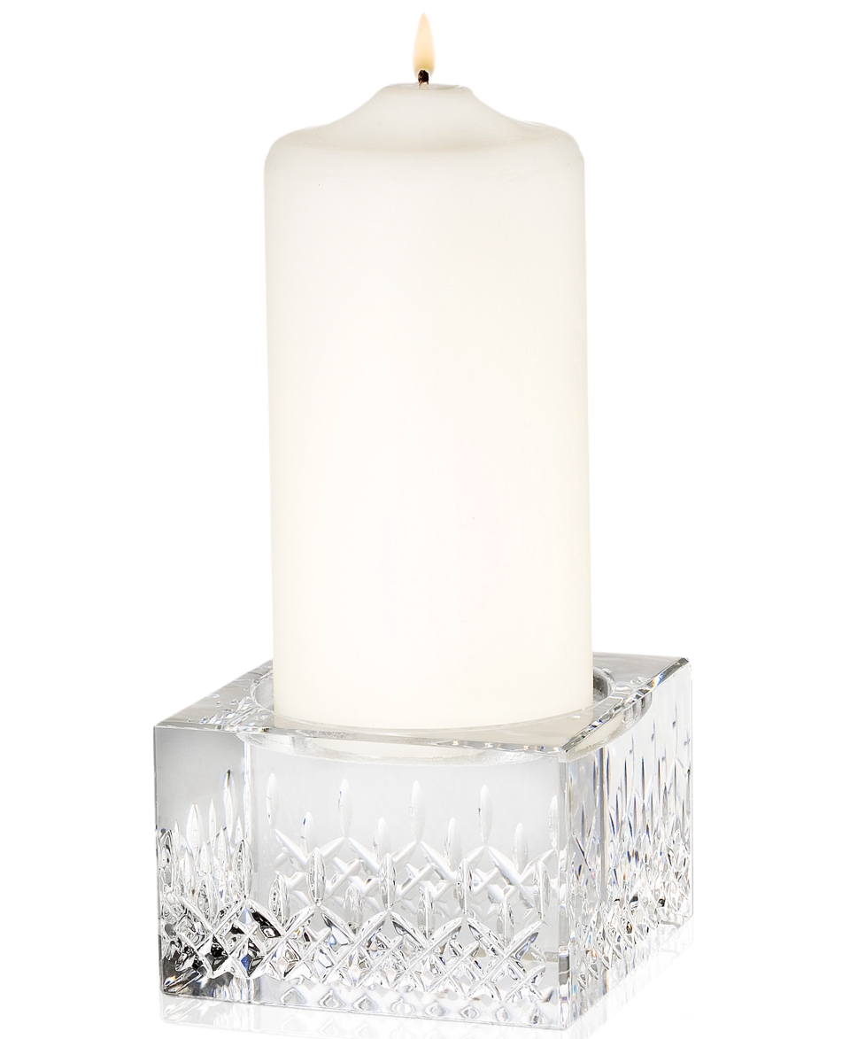 Waterford Candle Holder, Lismore Essence with Pillar Candle   Candles