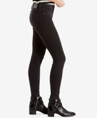 levi's 711 black skinny jeans