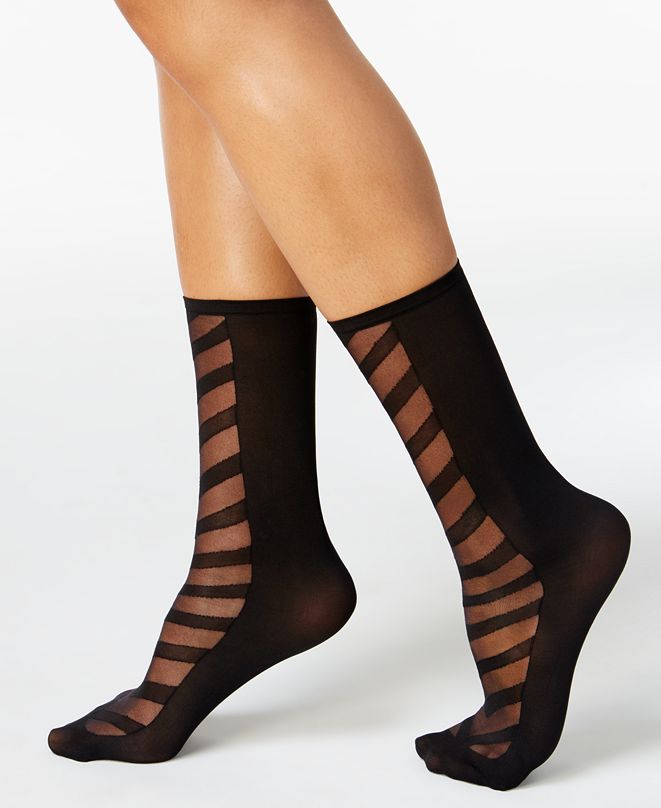 Hue Women's Simply Skinny Chevron Anklet Socks & Reviews Handbags