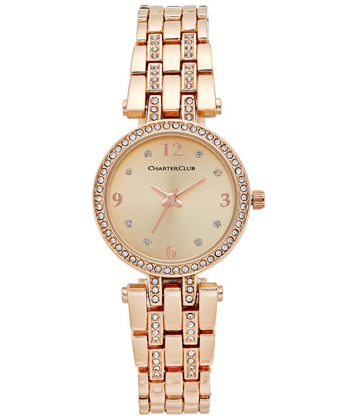 Charter Club Women's Pavé Bracelet Watch 28mm, Created for Macy