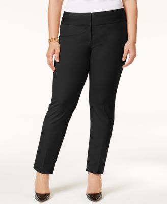 macy's alfani plus size pants