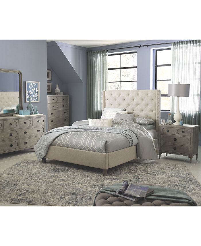 Furniture Samantha Bedroom Furniture, 3 Piece Bedroom Set (Queen Bed, Chest and Nightstand