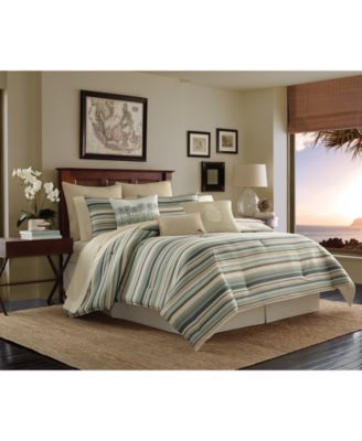 tommy bahama canvas stripe comforter set