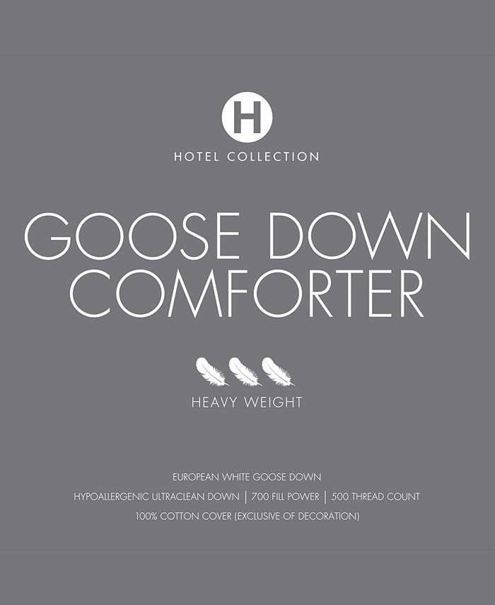 Hotel Collection European White Goose Down Heavyweight Twin Comforter