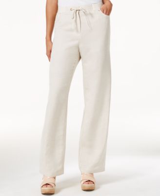 petite linen pants