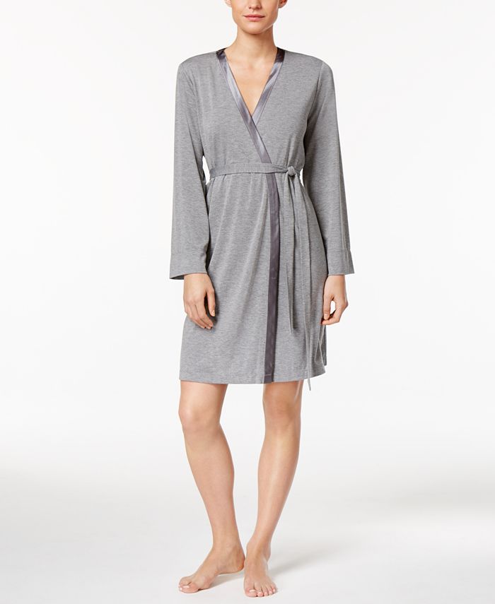 Alfani SatinTrimmed Wrap Robe, Created for Macy's & Reviews Bras