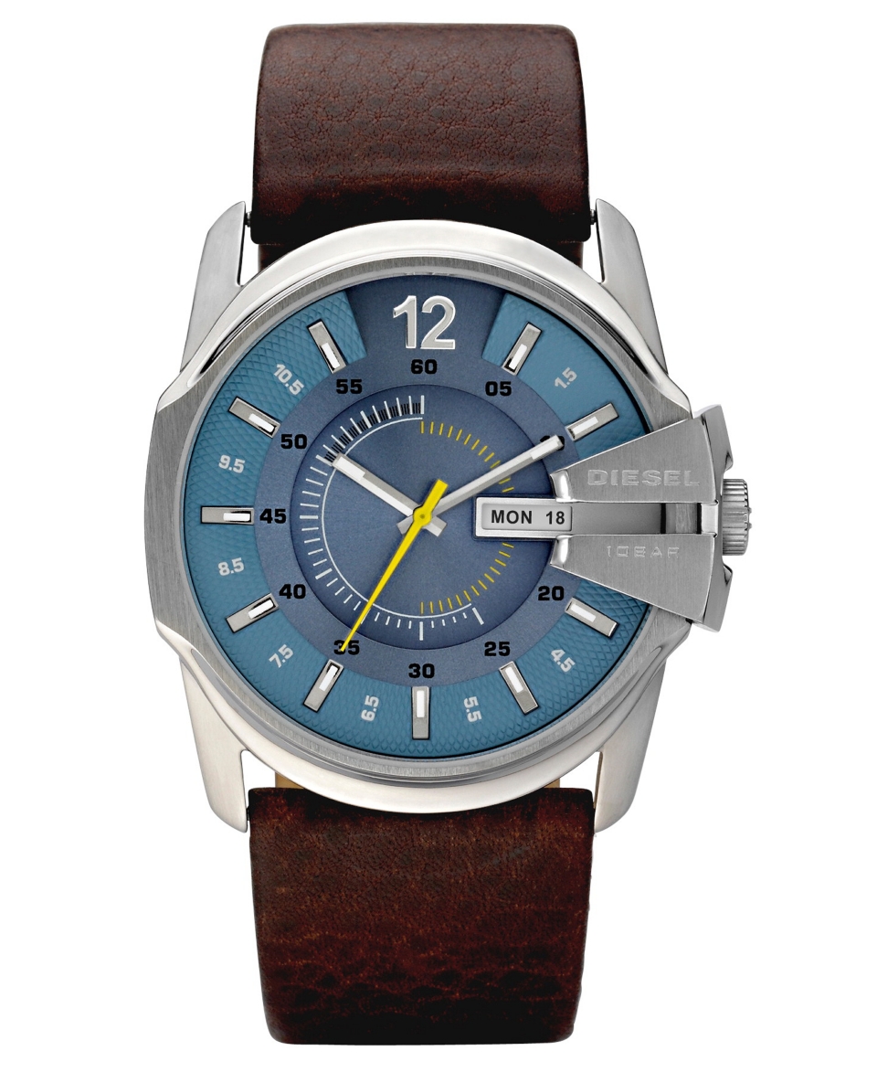 Diesel Watch, Brown Leather Strap 45x27mm DZ1399   All Watches