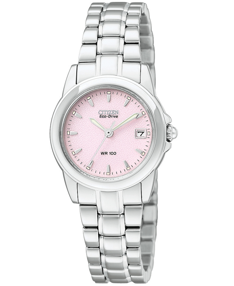 Citizen Watch, Womens Eco Drive Stainless Steel Bracelet 26mm EW1620