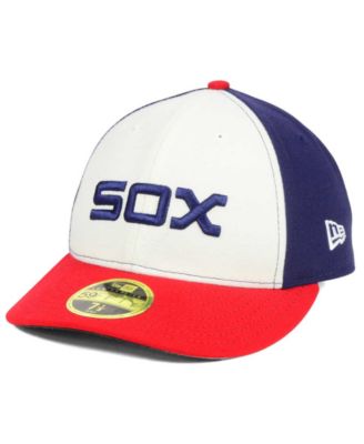 low profile white sox hat