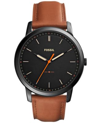 leather fossil watch