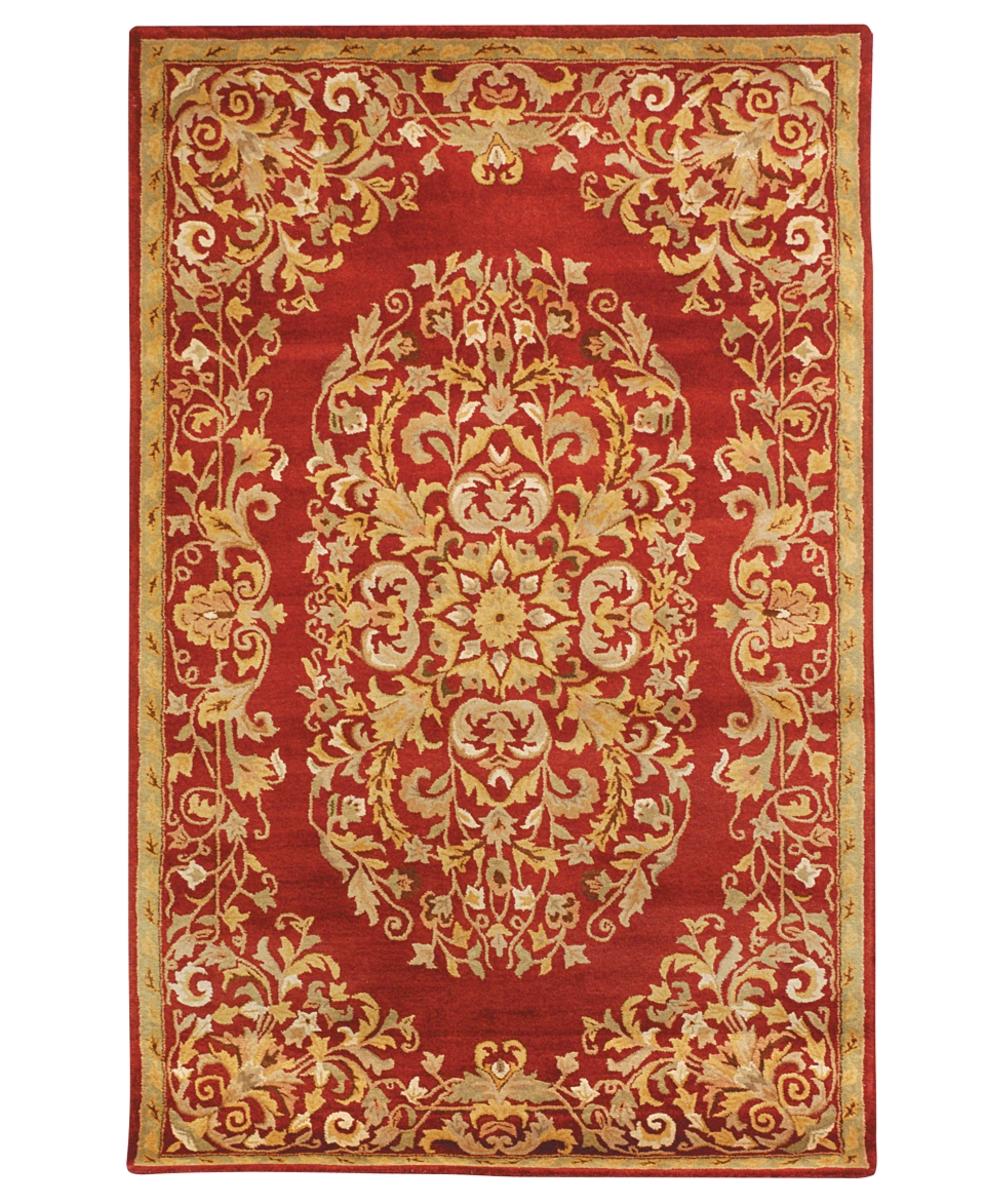  Safavieh Area Rug, Heritage HG640C Red 8 3 x 11   Rugs