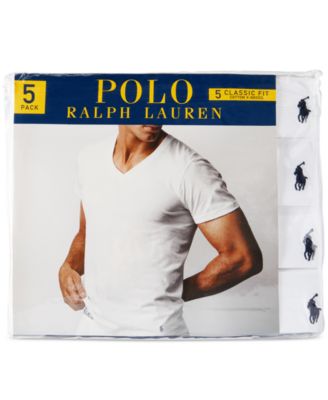 Polo Ralph Lauren Men's 5 Pack V-Neck 