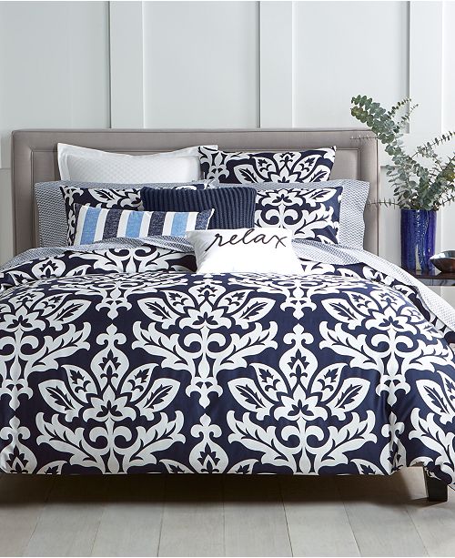 Charter Club Closeout Navy Bedding Collection Created For Macy S Reviews Bedding Collections Bed Bath Macy S