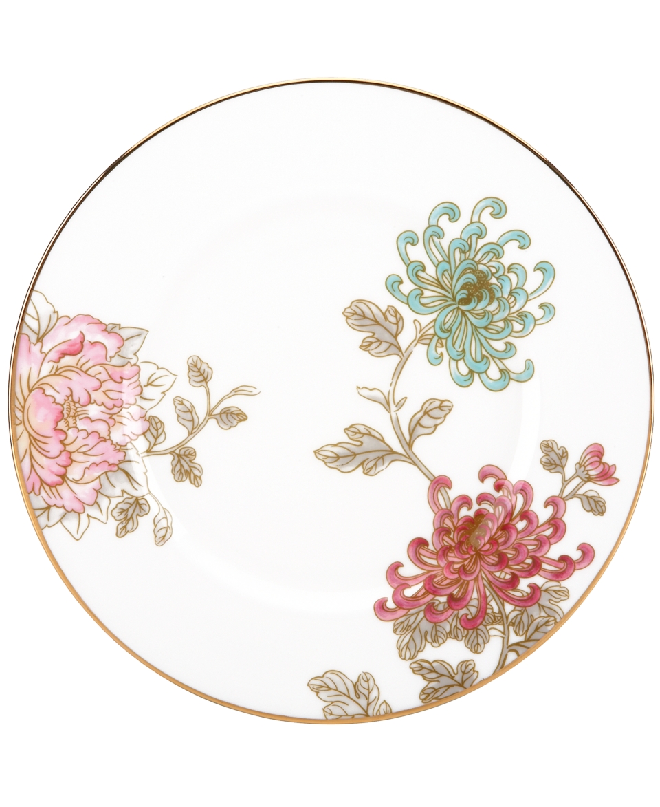 Marchesa by Lenox Dinnerware, Painted Camellia Accent Plate