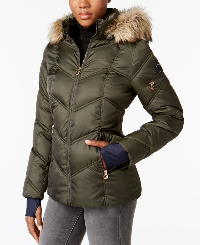Nautica FauxFurTrim WaterResistant Puffer Coat & Reviews Coats