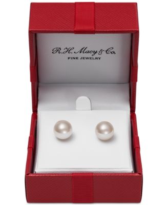 macys pearl earrings