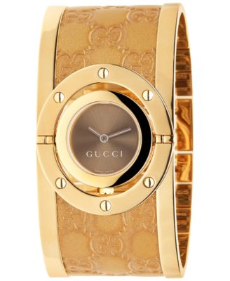 gucci twirl bracelet watch