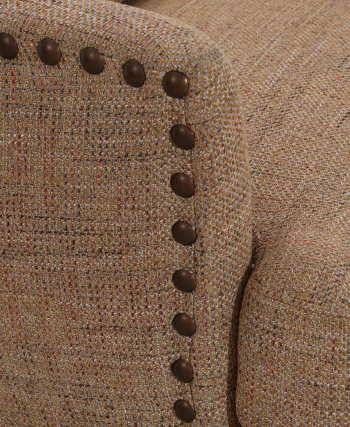 Furniture Roselake Fabric Accent Chair & Ottoman Set, Created for Macy