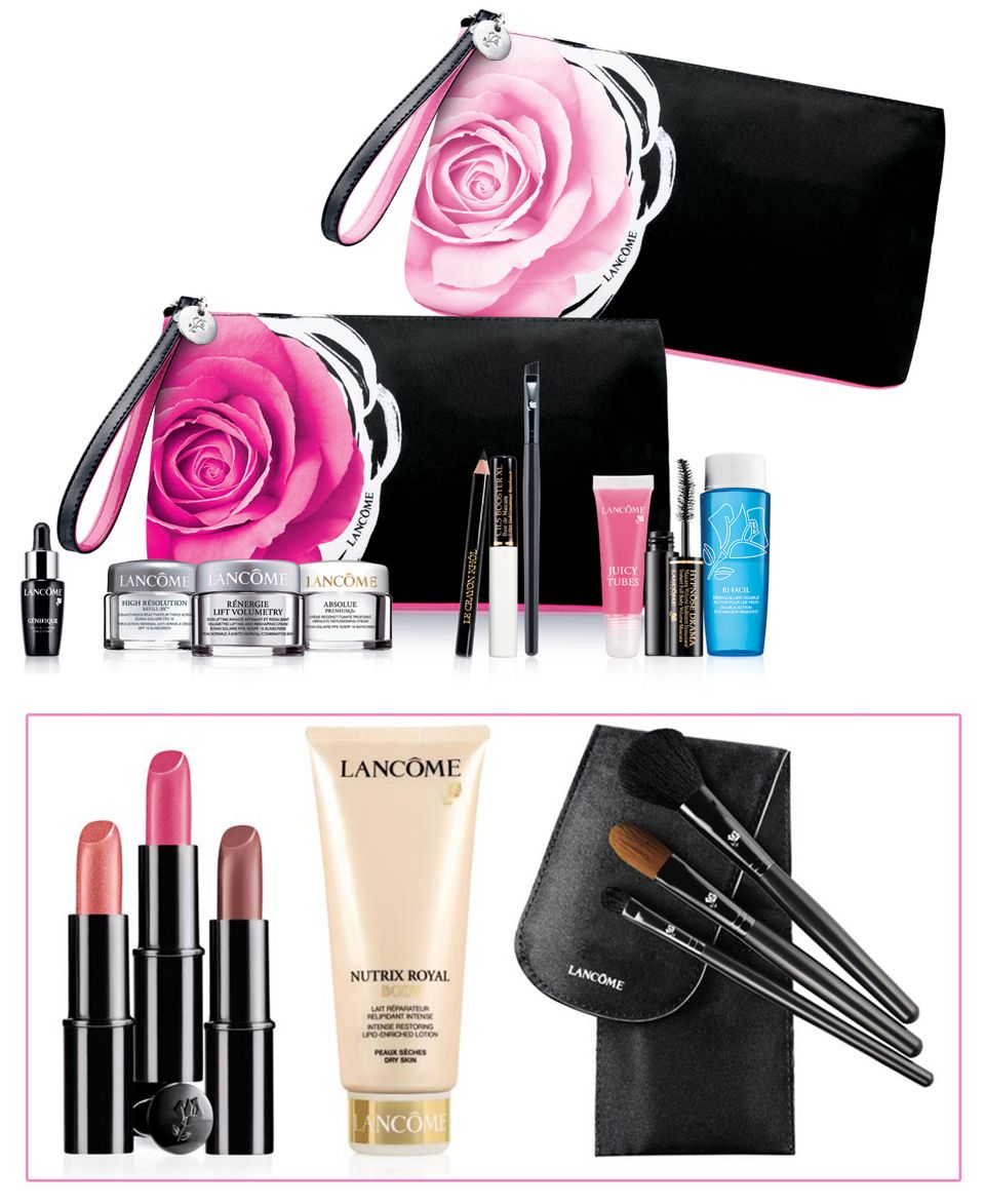 FREE 7 Piece GIFT with $32.50 Lancome purchase. Plus, a BONUS with $65 