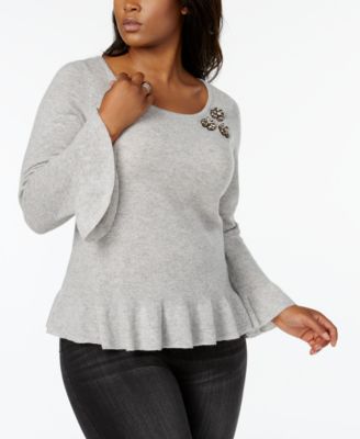 macy's womens cashmere sweaters plus size