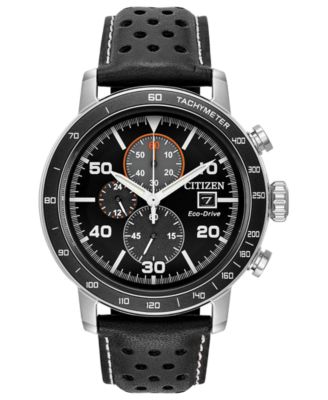 all black citizen eco drive watch