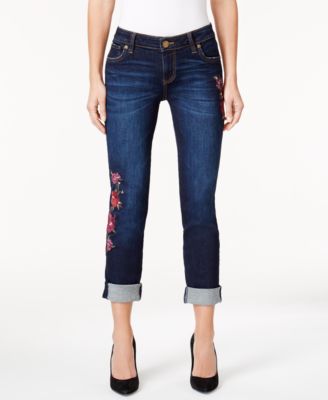 kut from the kloth embroidered jeans