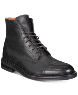 frye black lace up boots
