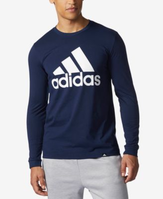 adidas men's long sleeve logo shirt
