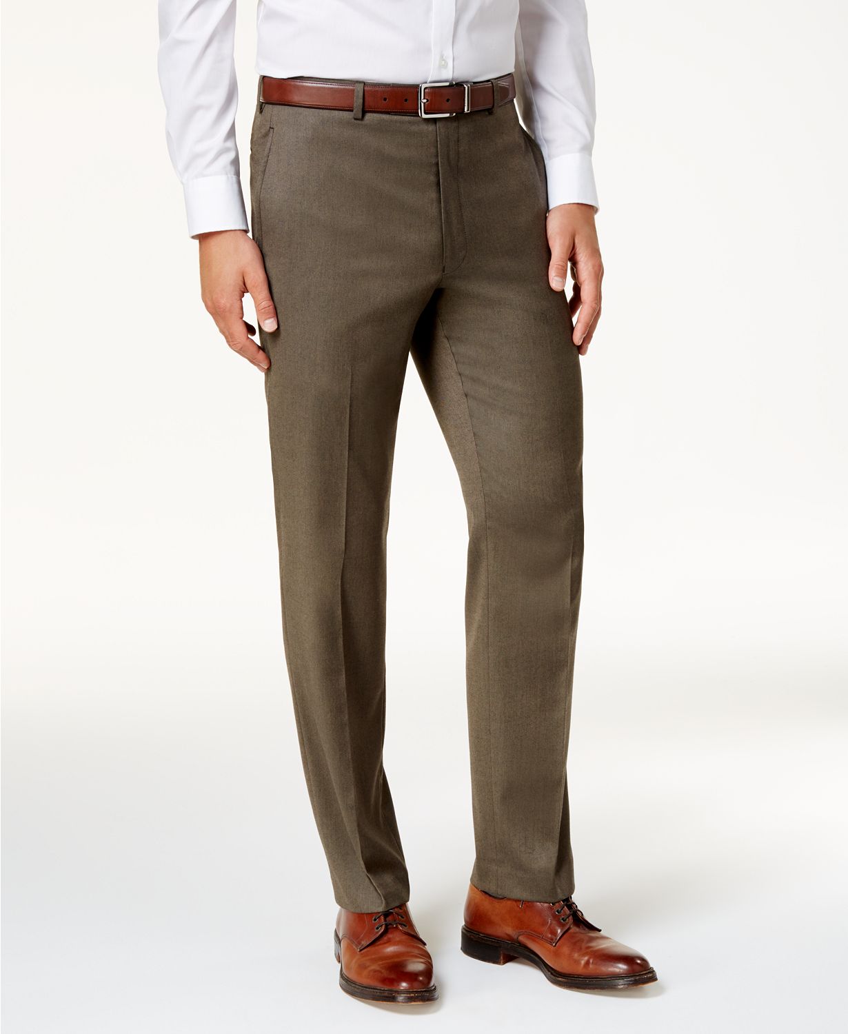 Men's Classic-Fit Microtwill Ultraflex Machine Washable Dress Pants
