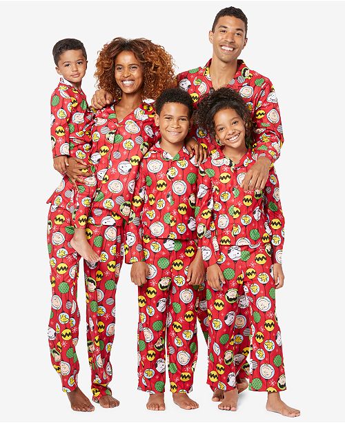 Briefly Stated Peanuts Family Pajama Sets Reviews Bras Panties Lingerie Women Macy S