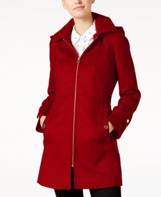 Michael Kors Hooded Stand-Collar Coat 