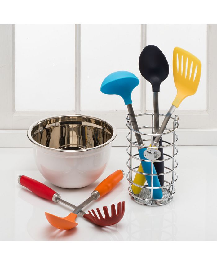 Fiesta 6Pc. Multi Utensil Set with Crock & Reviews Flatware Dining