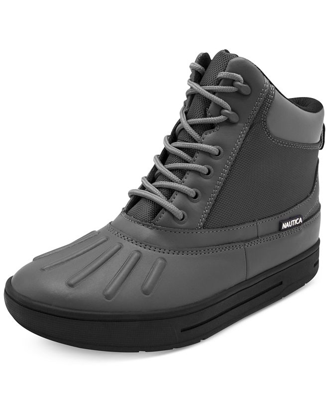 nautica black duck boots
