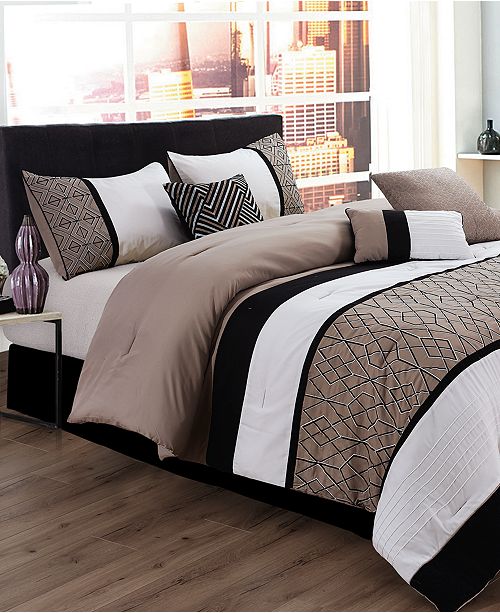 Hallmart Collectibles Sergio 7 Pc Comforter Sets Reviews Bed In A Bag Bed Bath Macy S