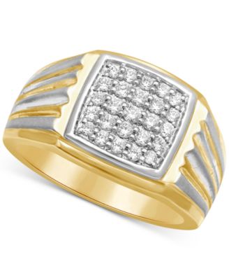 rhodium gold ring