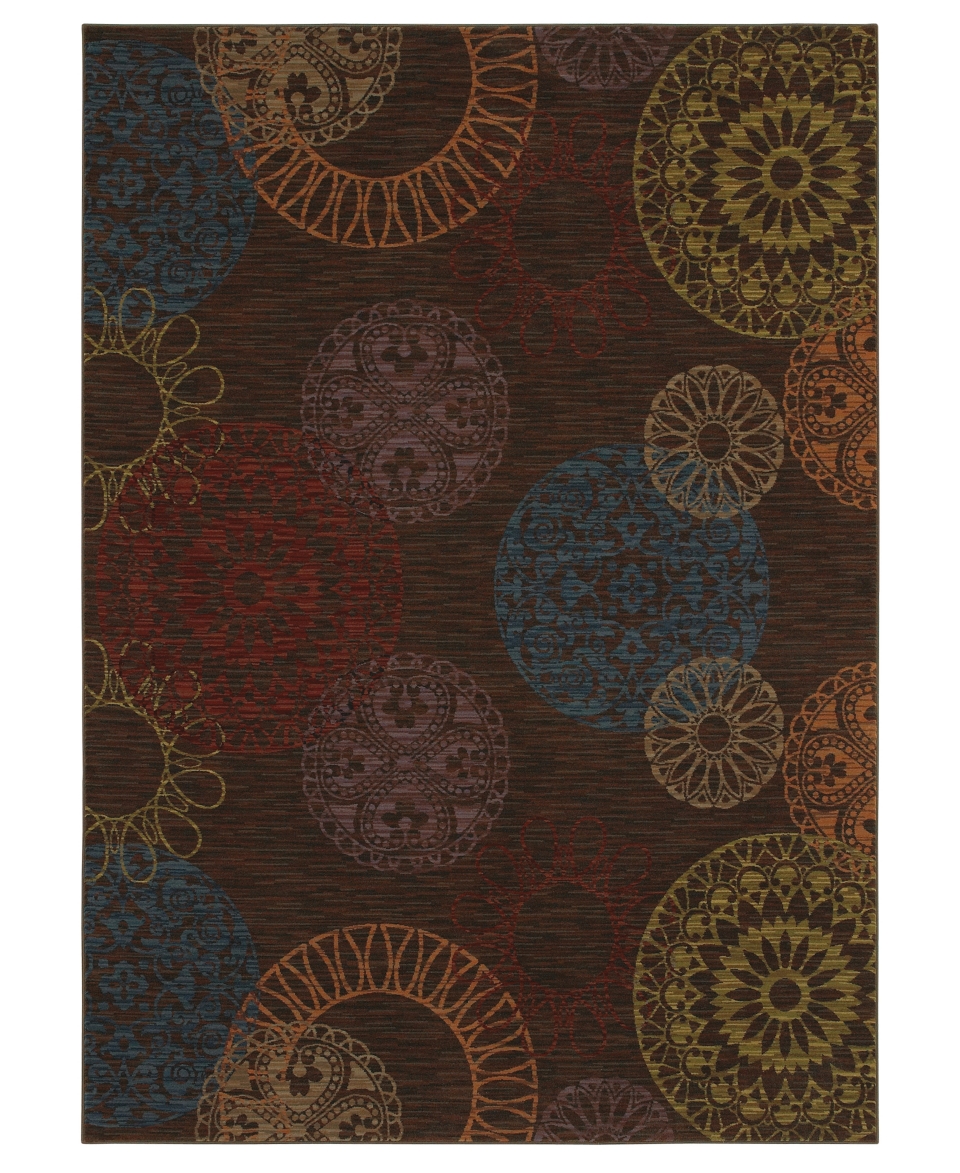 , Iconoclast Pavailion Twilight Brown 8 8 x 10 Rug   Rugs