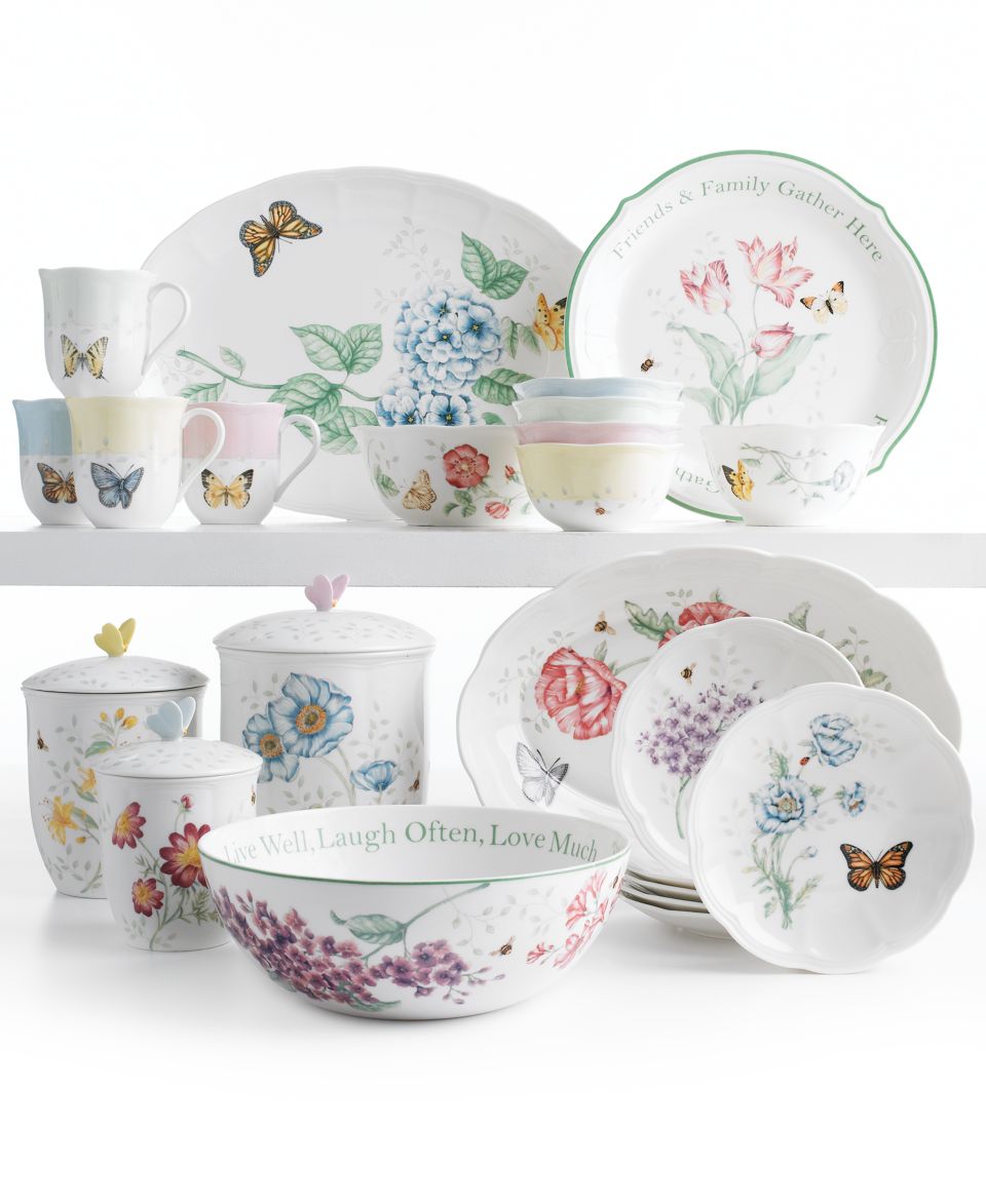 Lenox Dinnerware, Butterfly Meadow Bloom Assorted Bowls, set of 4