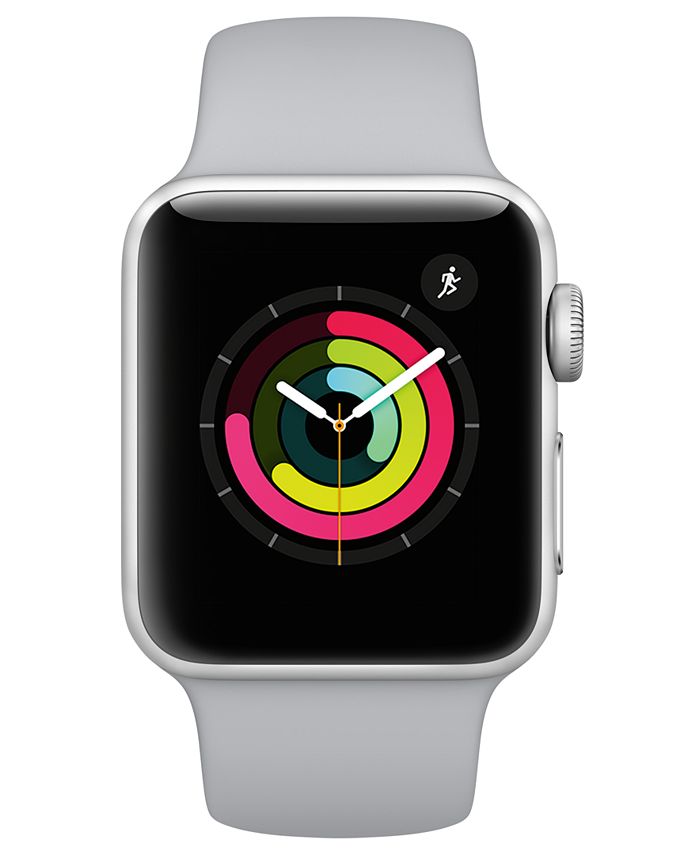 Apple Watch Series 3 (GPS), 38mm Silver Aluminum Case with Fog Sport