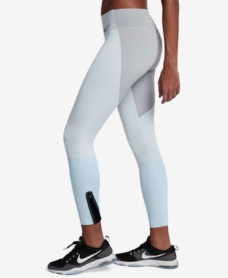 nike dri fit leggings with ankle zip