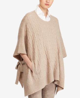 ralph lauren poncho sweater