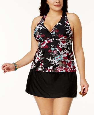 plus size swimdress with underwire