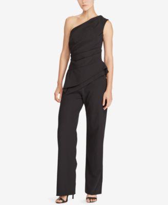 lauren ralph lauren one shoulder jumpsuit