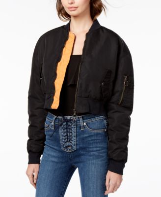 hudson jeans leather bomber jacket