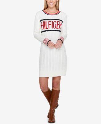 Tommy Hilfiger Cable-Knit Logo Sweater 