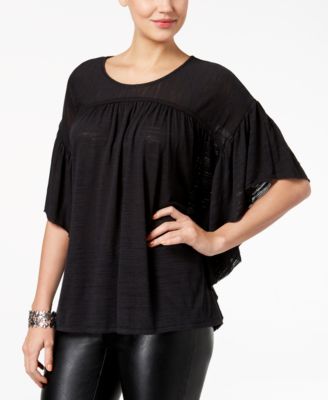 macy's poncho tops