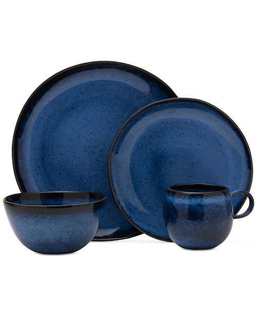 Mikasa Shea Blue Dinnerware Collection Reviews Dinnerware Dining Macy S