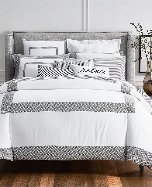 Charter Club Colorblock Black 2 Pc Twin Comforter Set Created For Macy S Reviews Bedding Collections Bed Bath Macy S