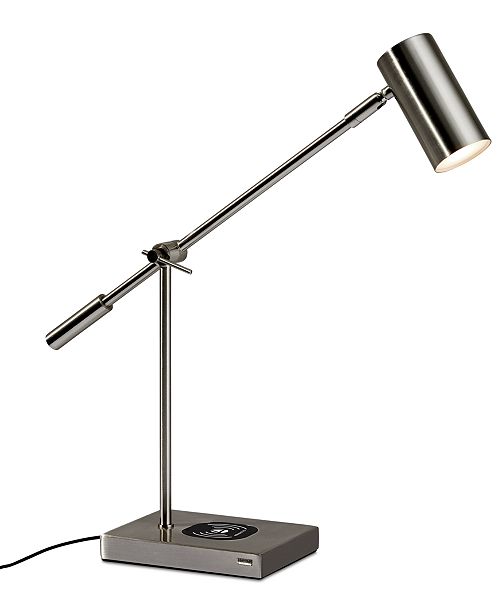 Adesso Collette Led Desk Lamp With Wireless Air Charger Usb Port Reviews All Lighting Home Decor Macy S