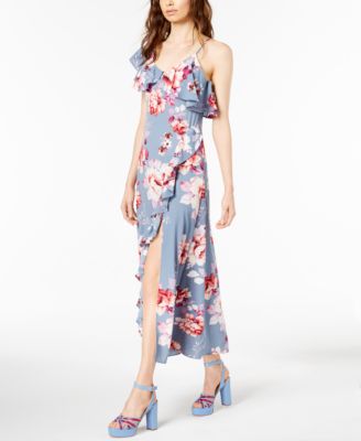 macys blue floral dress